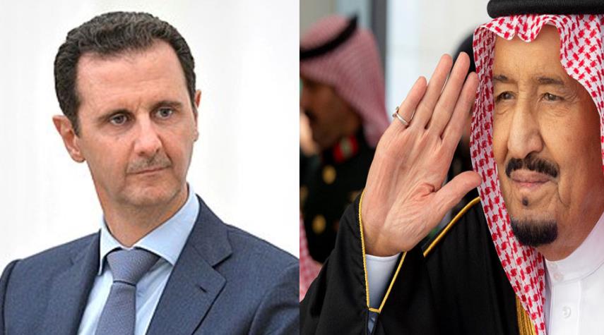 نتيجة بحث الصور عن سلمان والأسد