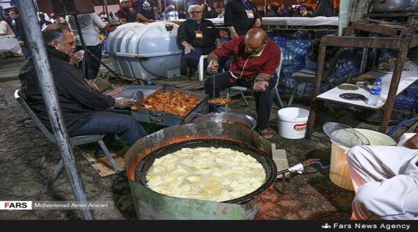 بالصور موكب خدام زوار الحسين في شلمجة