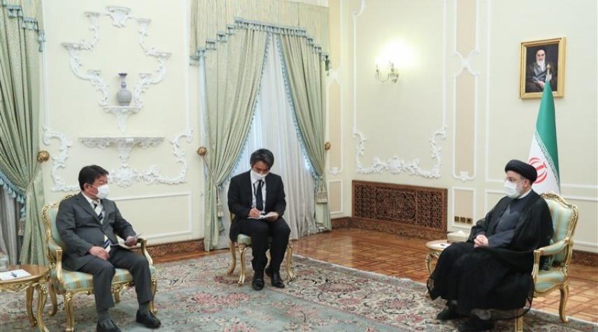 الرئيس رئيسي : لا يوجد أي مبرر لتأخر اليابان بالإفراج عن الأصول الإيرانية