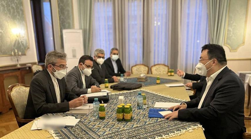 الفريق الإيراني المفاوض يجري مباحثات مع نظيره الصيني في فيينا