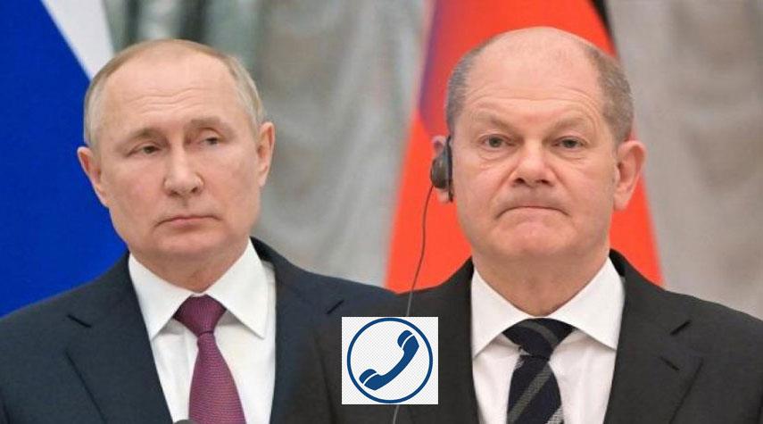 بوتين وشولتز يبحثان هاتفياً الوضع في أوكرانيا