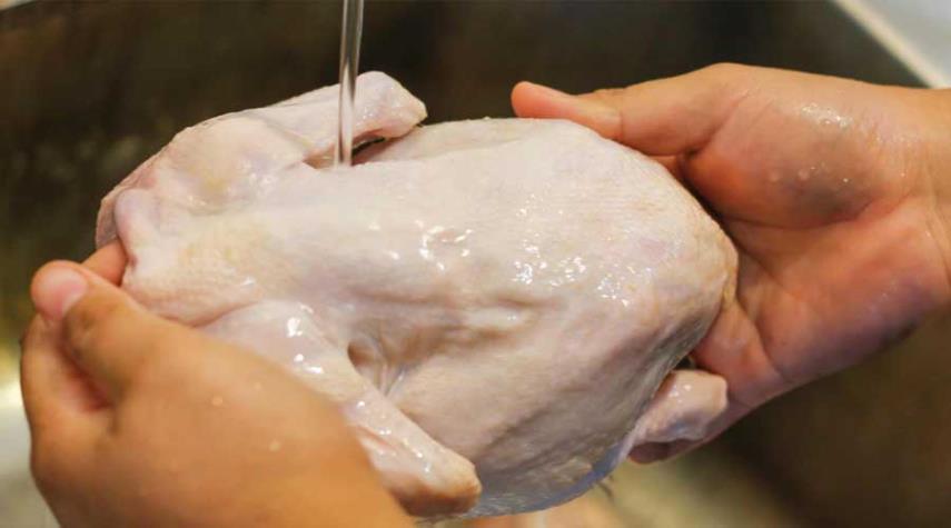 تعرف على غسل الدجاج بأمان!