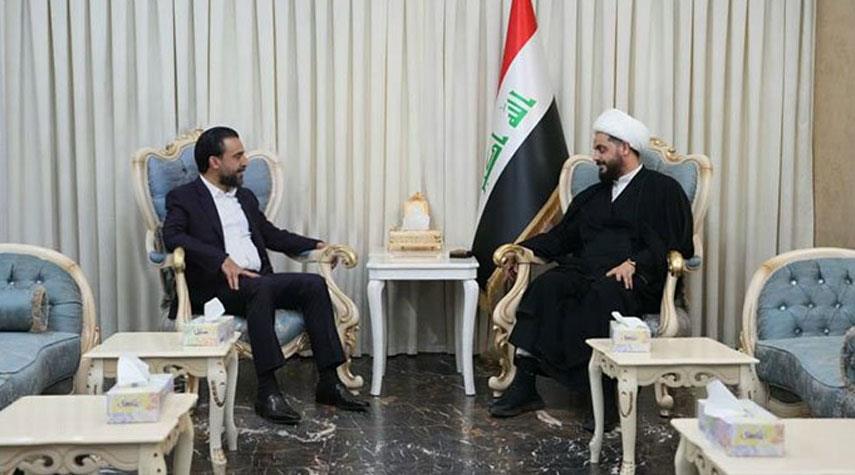 العراق... الخزعلي والحلبوسي يبحثان معوقات العملية السياسية