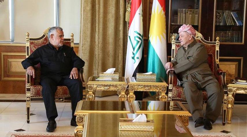 العامري وبارزاني يبحثان أهم تطورات السياسية في العراق