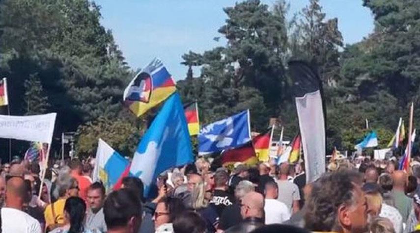 احتجاجات في المانيا تطالب بانهاء الازمة في اوكرانيا