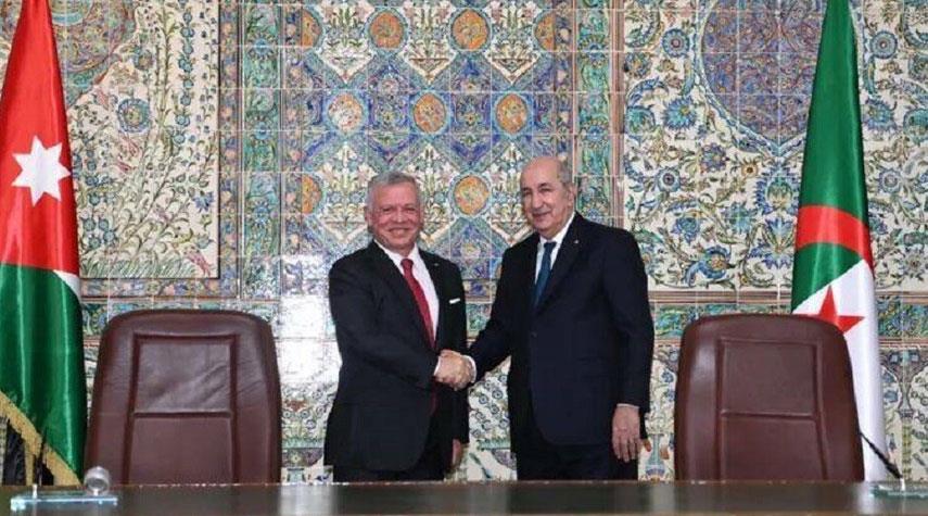 بيان جزائري أردني في أعقاب مغادرة الملك الأردني للجزائر