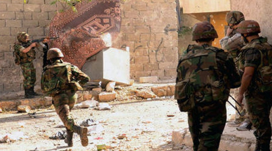 القوات السورية تدك مواقع المجموعات الارهابية في حماة