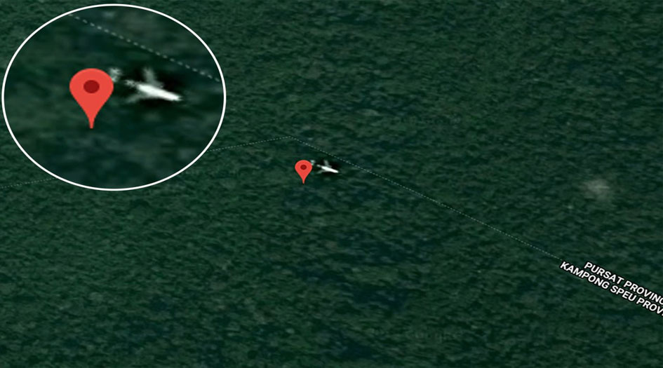 صور "Google Earth" تكشف "موقع" الطائرة الماليزية المفقودة
