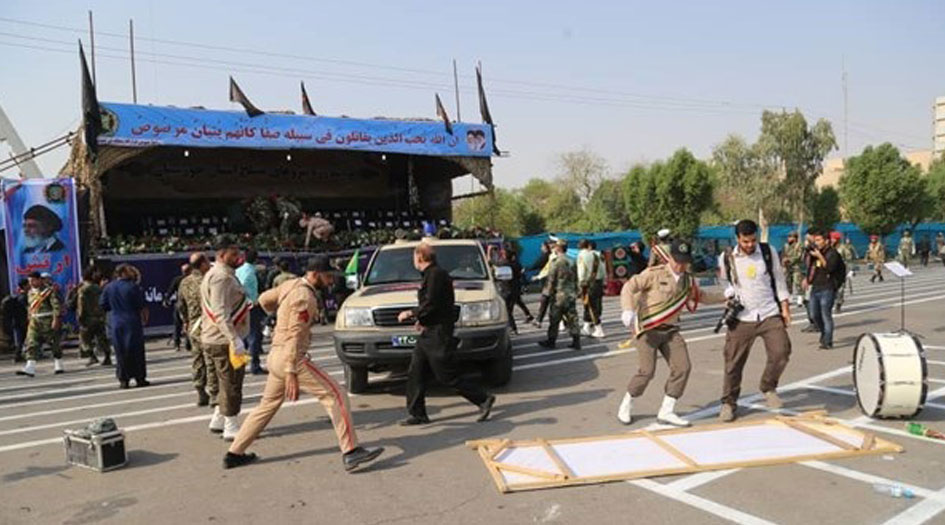 اعتداء ارهابي خلال عرض عسكري جنوبي ايران 