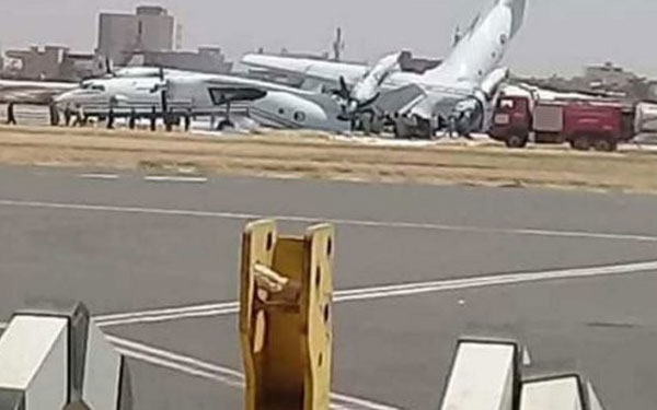 إغلاق مطار الخرطوم بعد حادث شمل طائرتين عسكريتين
