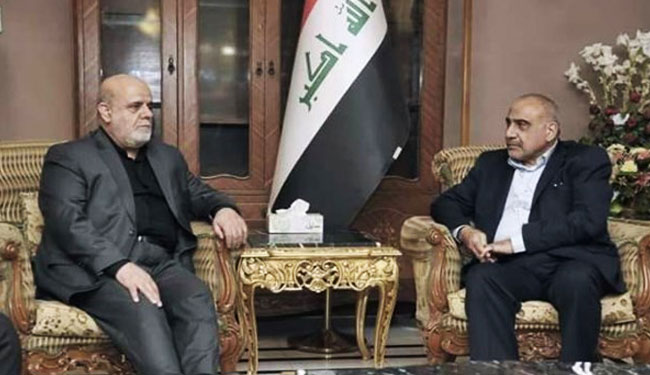 السفير الايراني يؤكد دعم ايران للعراق في المرحلة المقبلة
