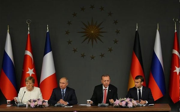 البيان الختامي لقمة اسطنبول الرباعية: الالتزام بوحدة سوريا واستقلالها