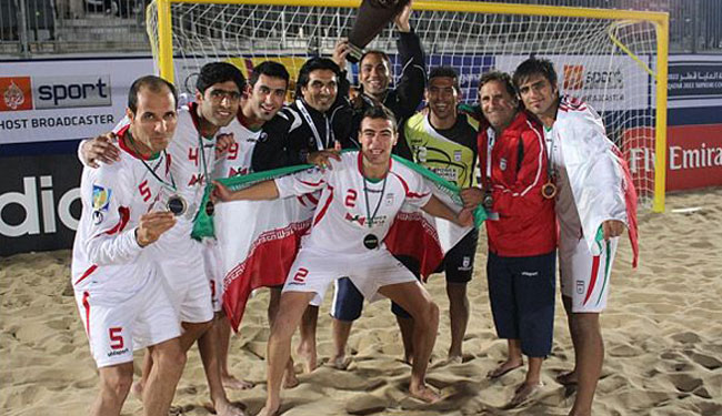 ايران تحرز لقب بطولة كأس القارات للكرة الشاطئية