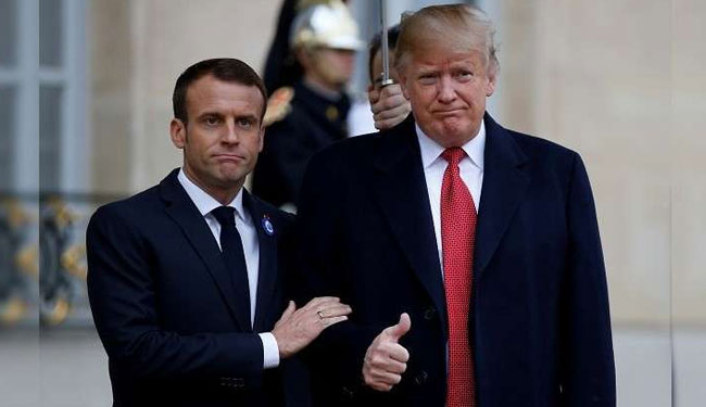 ماكرون: فرنسا حليفة لامريكا وليست تابعة لها