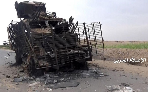 اليمن: تدمير آليتين عسكريتين للمرتزقة قبالة نجران