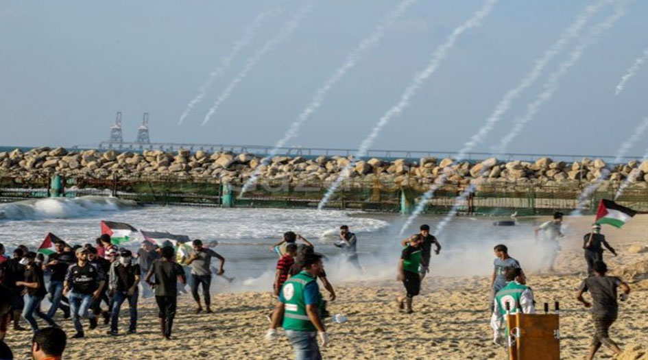 المسير البحري شمال غزة يتعرض لنيران الاحتلال