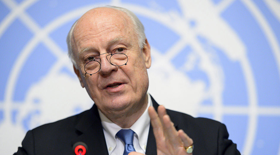 ديمستورا: الأمم المتحدة تواصل مسيرة الحل السياسي للأزمة السورية