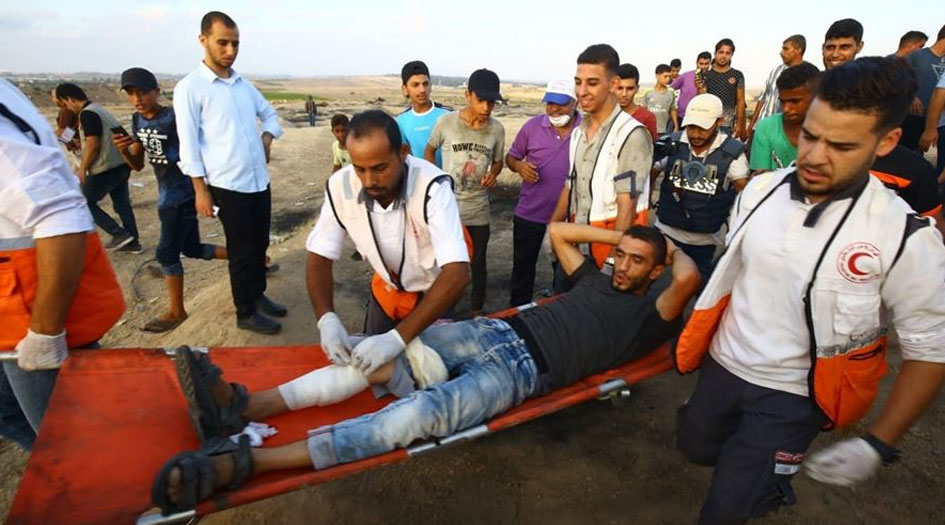 شهيد و25 إصابة بقمع الاحتلال المتظاهرين شرق غزة