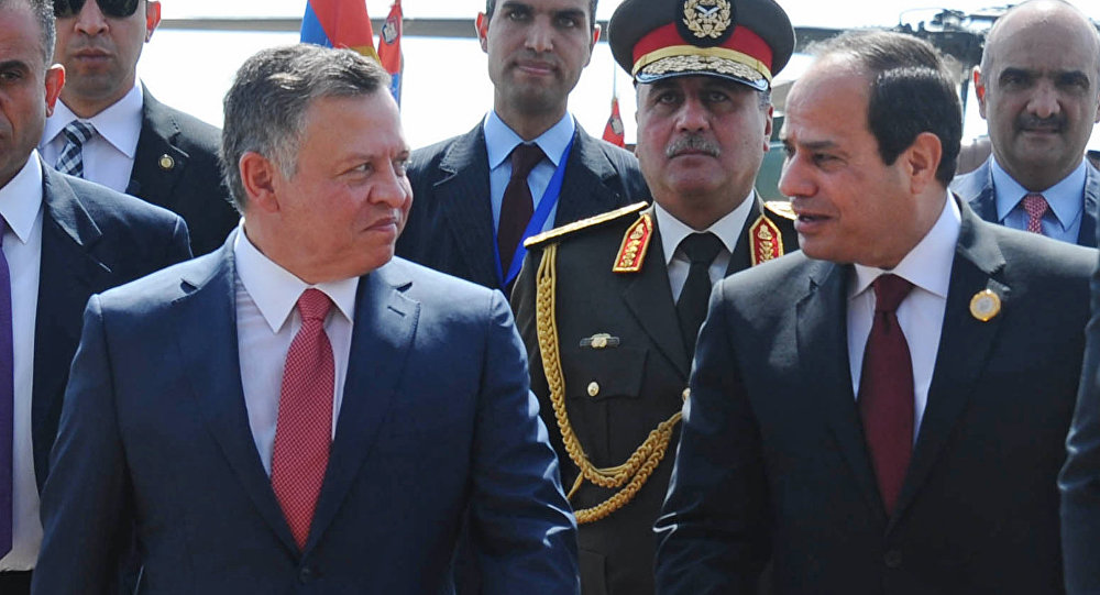 الرئيس المصري يصل إلى الاردن