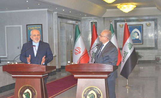 ظريف: لن نسمح لاحد بالتدخل في علاقات ايران والعراق