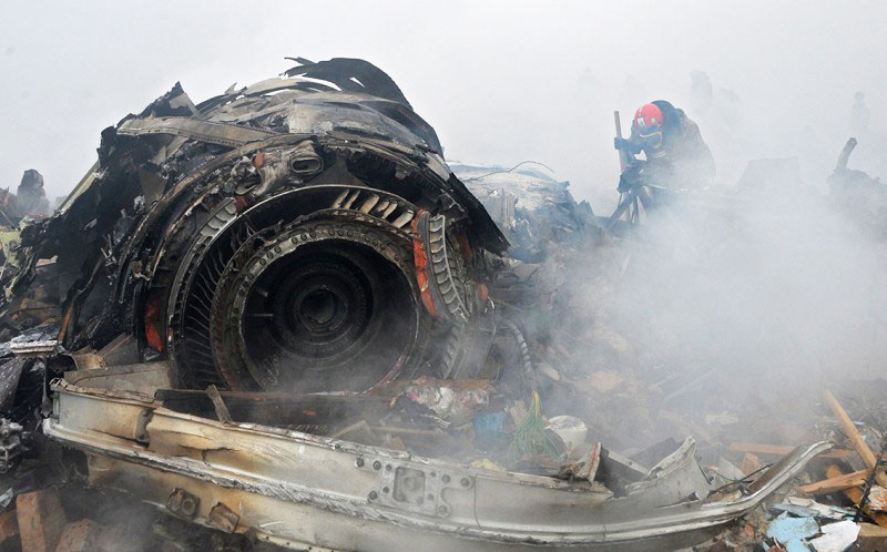 سقوط طائرة شحن ايرانية في شمال غرب العاصمة