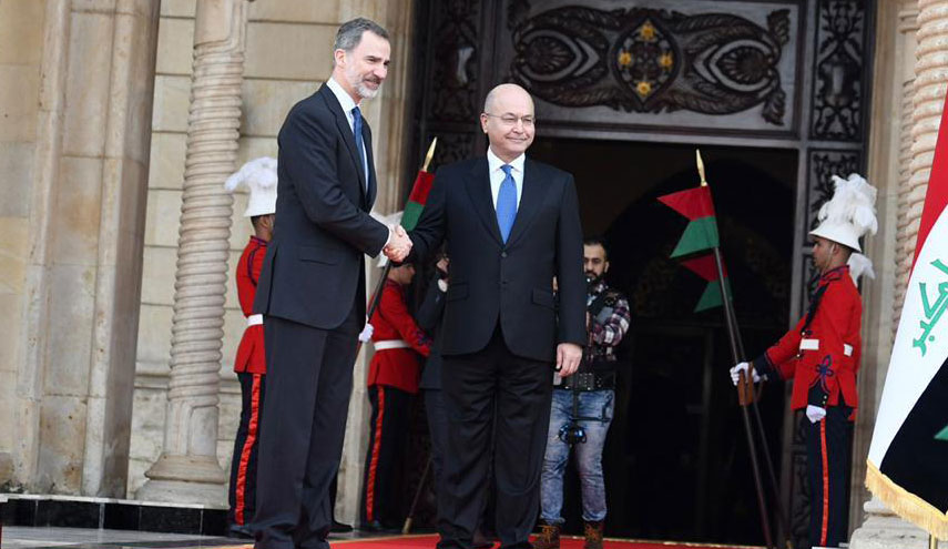 الرئيس العراقي يدعو اسبانيا للاسهام في حركة الاعمار