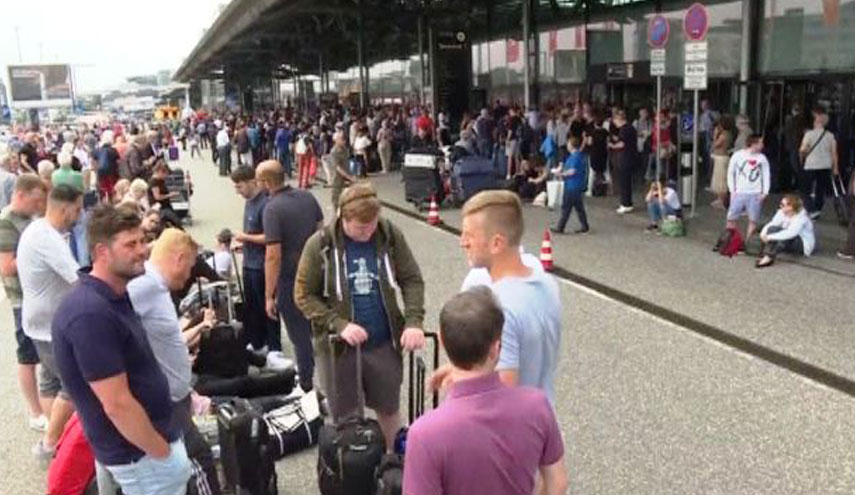إلغاء 58 رحلة في مطار هامبورغ الألماني بسبب الاضراب