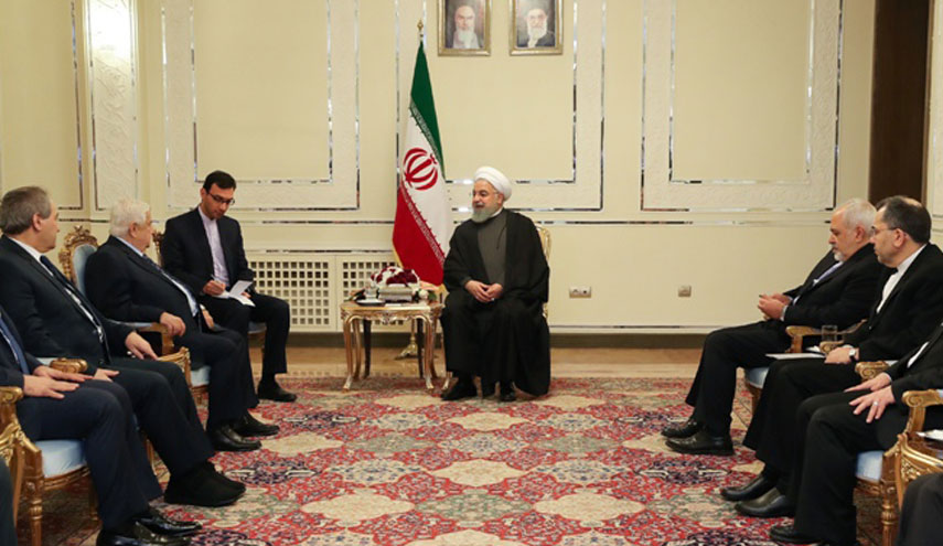 الرئيس الايراني يؤكد ان استقرار سوريا من أهداف ايران الاقليمية
