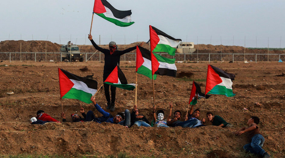 إنطلاق مسيرات العودة الكبرى شرق قطاع غزة