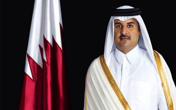امير قطر يهنئ الرئيس الايراني بذكرى انتصار الثورة