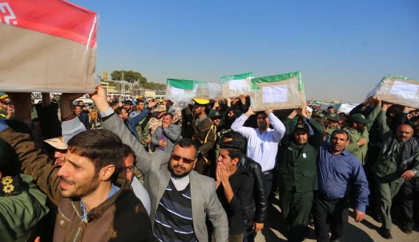 تشييع جثامين الشهداء المدافعين عن أمن البلاد في إصفهان