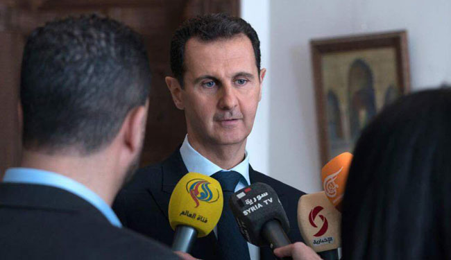 الرئيس الاسد يؤكد بان مستقبل سوريا يقرره السوريون