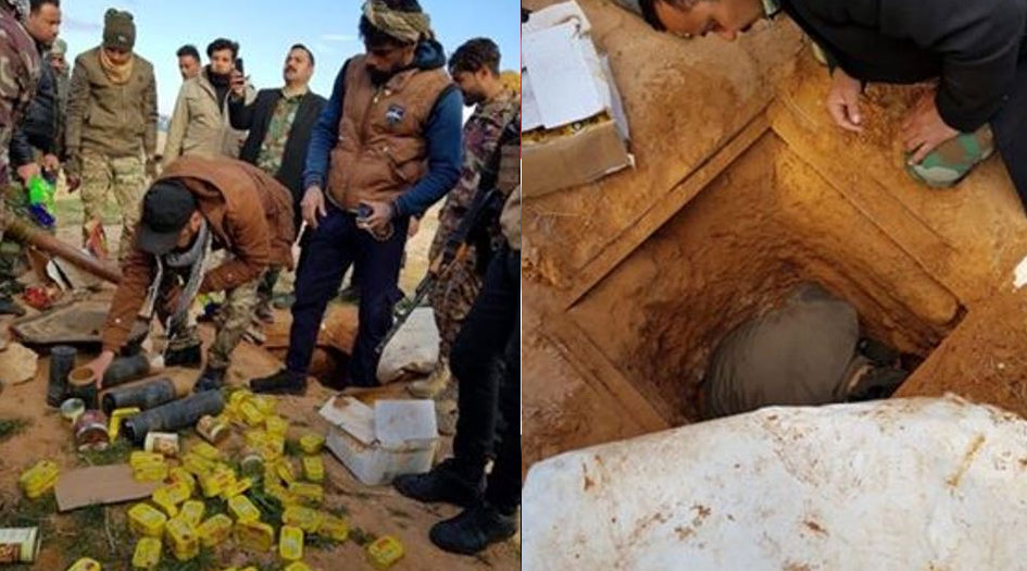 بالصور..القوات العراقية تعثر على انفاق ومخازن اسلحة لـ"داعش"