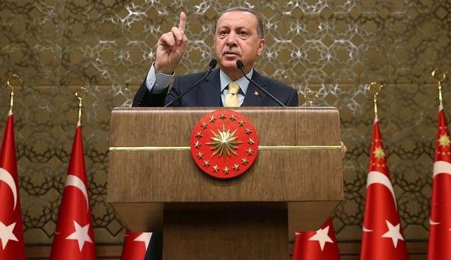 الرئيس التركي يتناول اوضاع المنطقة في مقابلة تلفزيونية