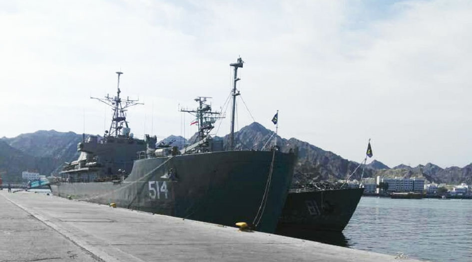 المجموعة البحرية الـ 60 الايرانية ترسو بميناء قابوس