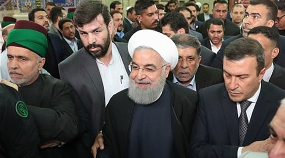 الرئيس روحاني يتشرف بزيارة المراقد المقدسة في كربلاء