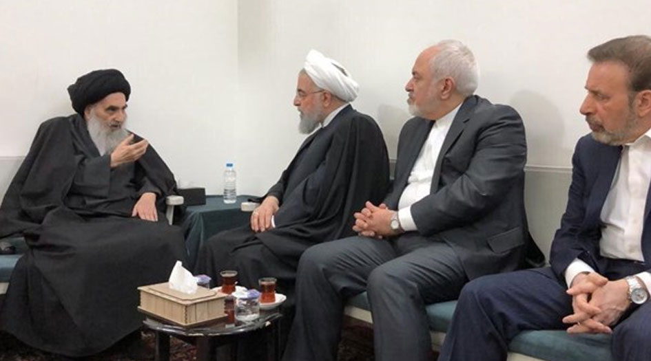 الرئيس روحاني يلتقي المرجع الديني في العراق السيد السيستاني