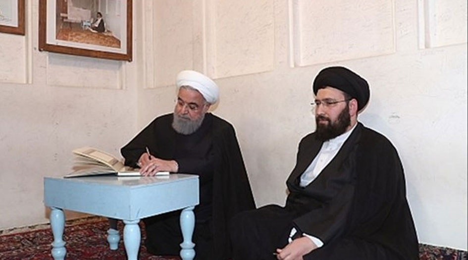 الرئيس روحاني يزور منزل الامام الخميني بالنجف الاشرف