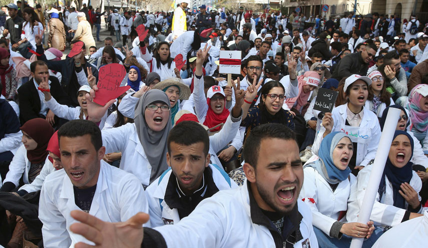 تواصل احتجاجات المعلمين في المغرب