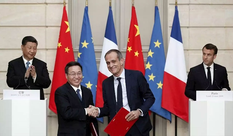فرنسا والصين توقعان صفقات تجارية بقيمة 40 مليار يورو