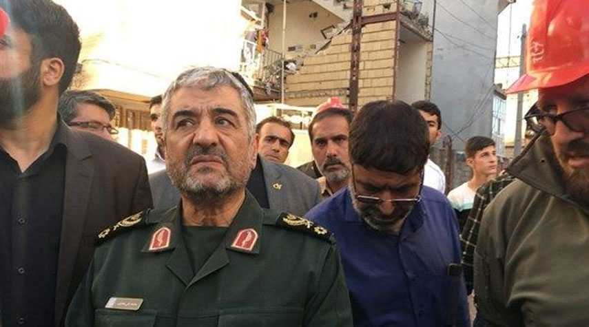 قائد حرس الثورة يتفقد المناطق المنكوبة بالسيول في مازندران