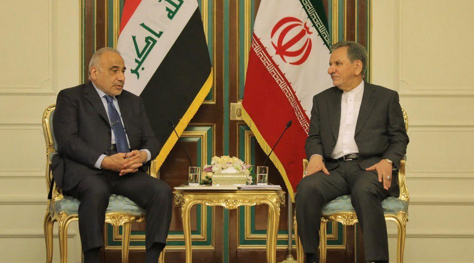 جهانغيري يؤكد عزم ايران والعراق على تعزيز التعاون الثنائي