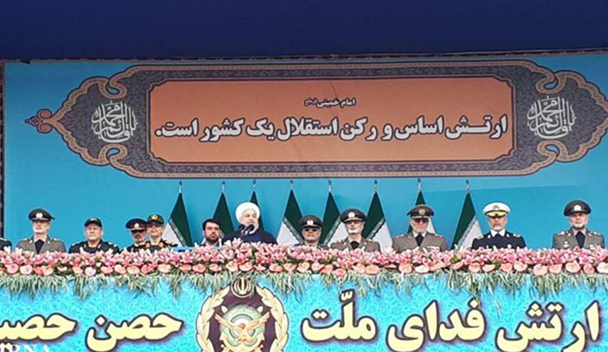 روحاني: قواتنا المسلحة خاصة الحرس هي من احبطت مخططات امريكا