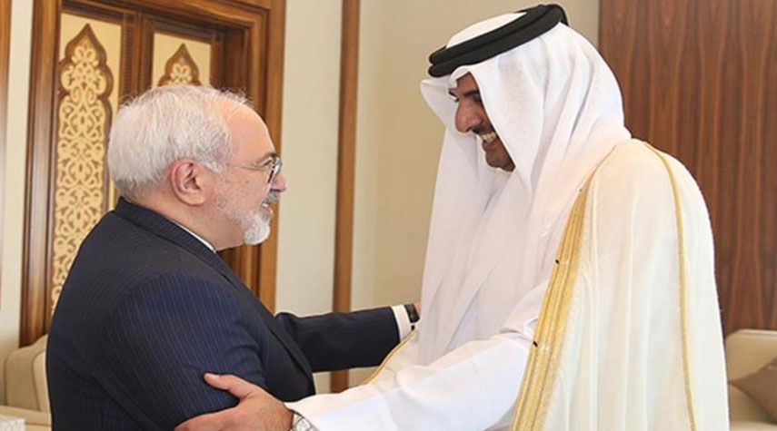 ظريف يجري محادثات هامة مع أمير قطر ووزراء عدة دول