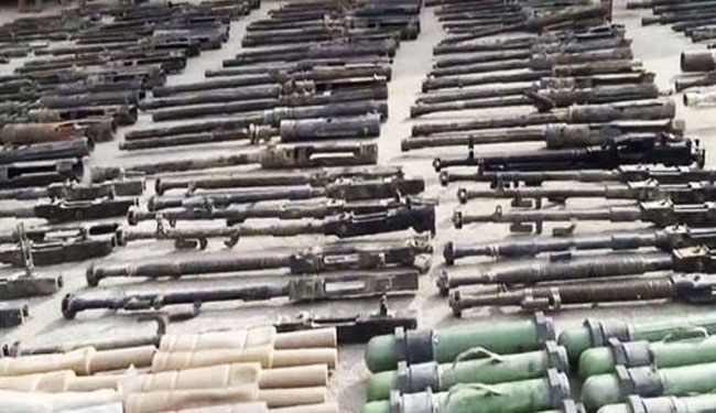 العثور على أسلحة صهيونية في مخلفات الإرهابيين في سوريا 