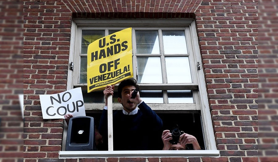 قطع إمدادات المياه عن سفارة فنزويلا في واشنطن