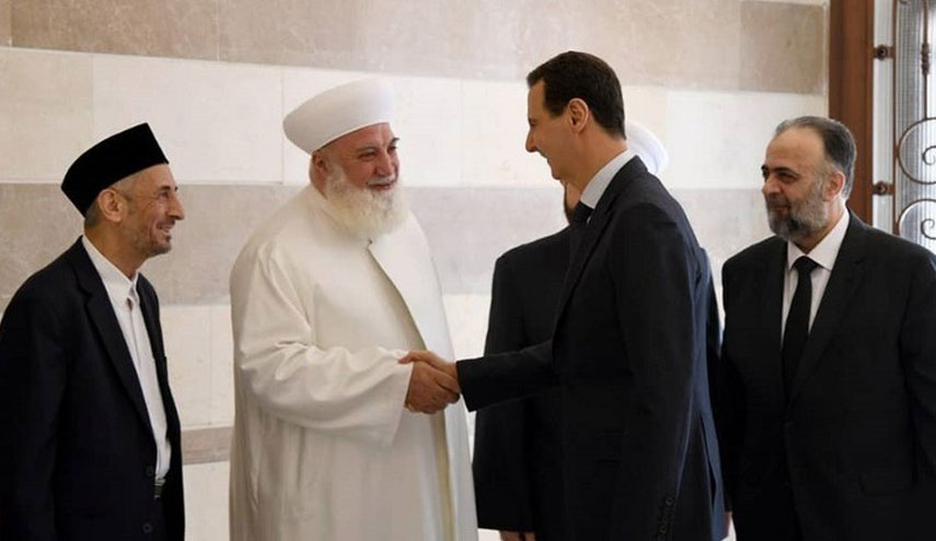  الرئيس السوري يفتتح مركز الشام الإسلامي الدولي 