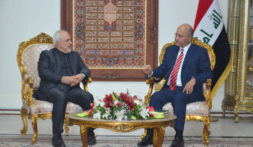 الرئيس العراقي يؤكد حرص بلاده على تعزيز العلاقات مع ايران