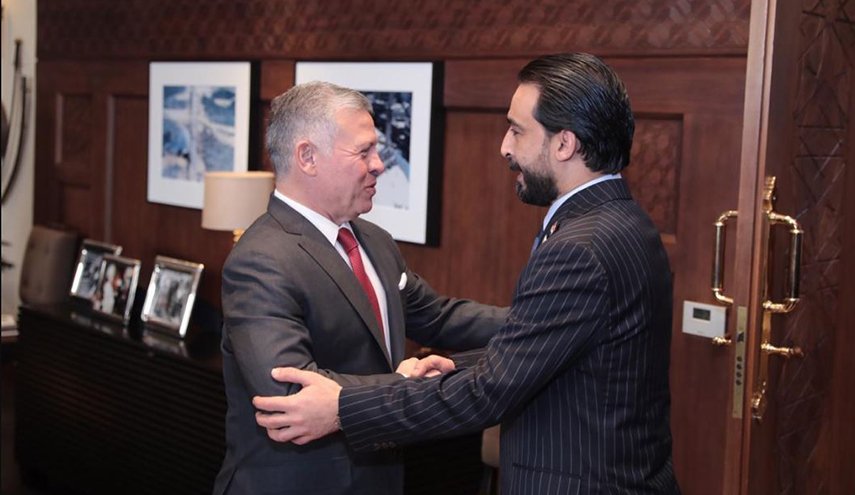 ملك الاردن يستقبل رئيس البرلمان العراقي في عمان 