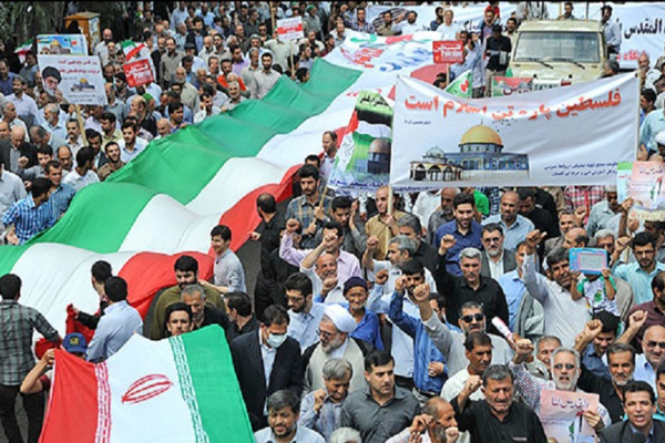 انطلاق مسيرات يوم القدس العالمي في جميع ارجاء ايران